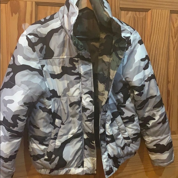 camo puffer jacket forever 21